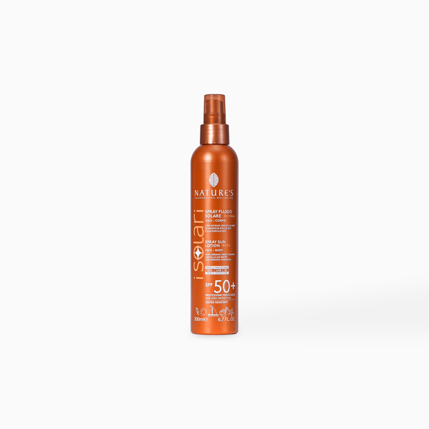 Spray fluide solaire baby visage & corps SPF50+ - Isolari