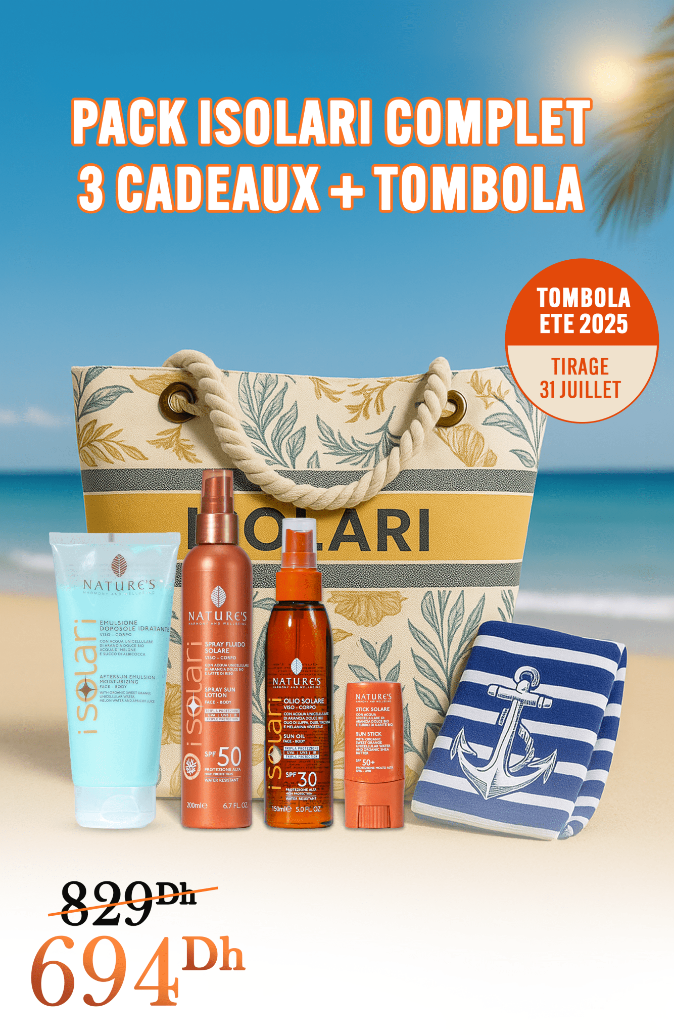 Pack Summer = Pack offert + Tombola Isolari - Isolari