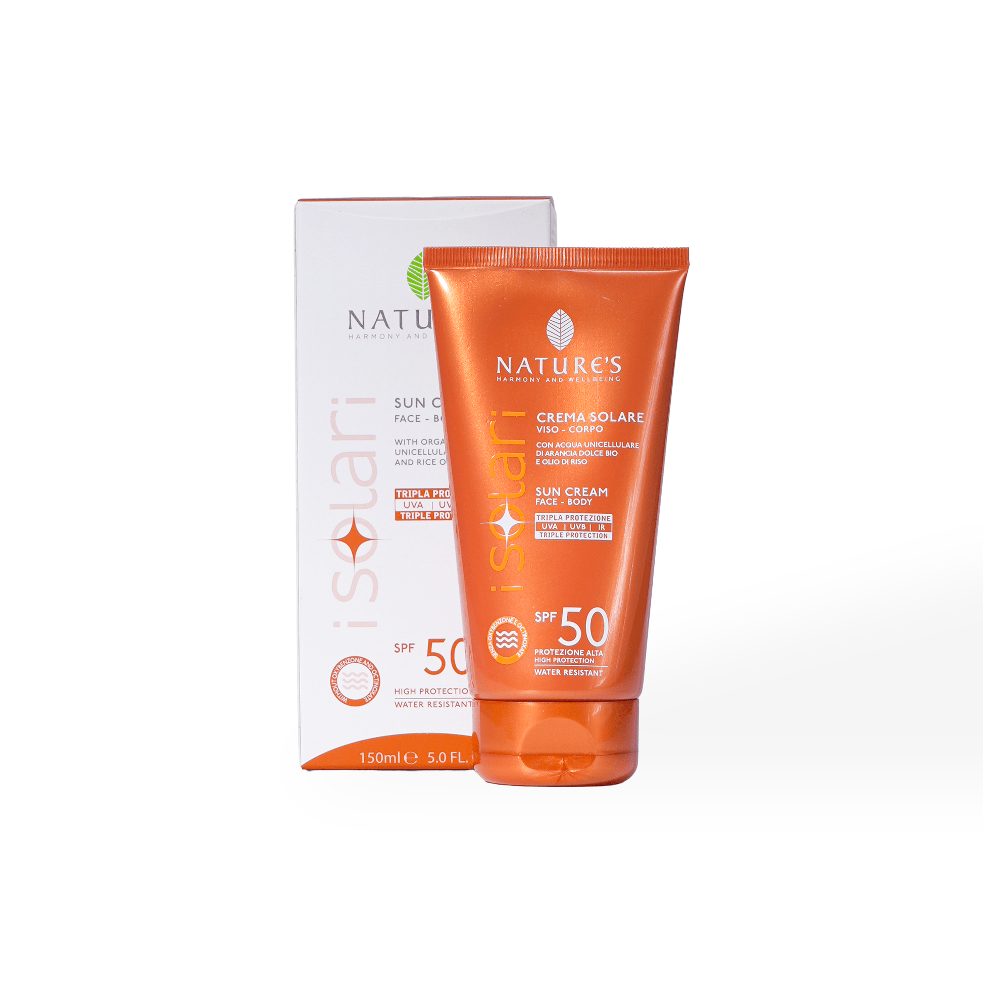 Crème Solaire Visage & Corps SPF50 - Isolari